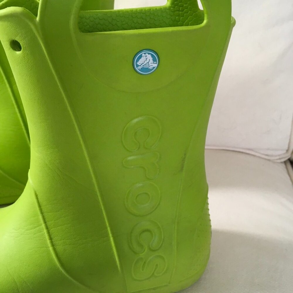 Unisex CROCS Kids Handle It Junior Rain Boots - Picture 2 of 7